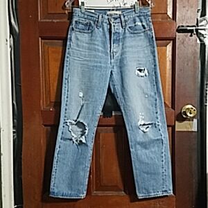 Levi's Women's Wedgie Straight Light Blue, Size:26 Inseam:26